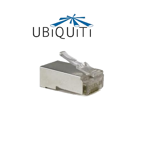 Conector Ubiquiti RJ45 Blindado en Caja de 100 Unidades